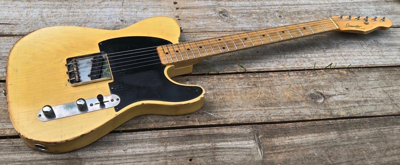 Danocaster Single Cut Esquire Style Electric Guitar - 52' Champ Lap Steel pickup ! - Owners Personal - Image 2