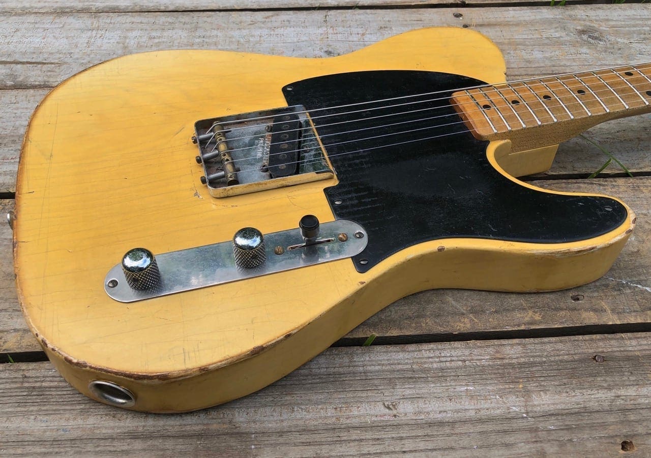 Danocaster Single Cut Esquire Style Electric Guitar - 52' Champ Lap Steel pickup ! - Owners Personal - Image 3