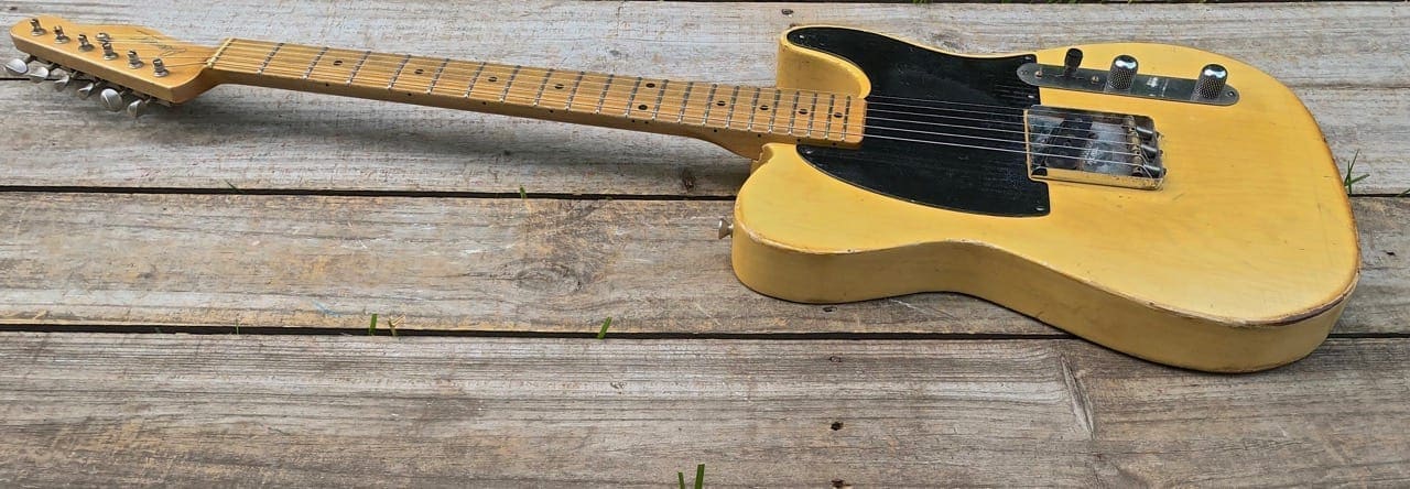 Danocaster Single Cut Esquire Style Electric Guitar - 52' Champ Lap Steel pickup ! - Owners Personal - Image 4