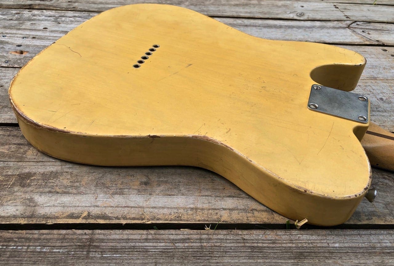 Danocaster Single Cut Esquire Style Electric Guitar - 52' Champ Lap Steel pickup ! - Owners Personal - Image 9