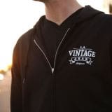 L.A. Vintage Gear Zip Up Hoodie with Front & Back Logo – Size XL