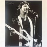 Paul McCartney – Wings Over America Tour 1976 – Authentic Concert Photo by Ed Finnell  – B&W – White Matte 20″x24″