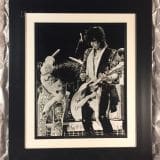 Mick & Keith – Stones Tour of The Americas 1975 – L.A. Forum – FRAMED Authentic Concert Photos by Ed Finnell on 25″x 29″