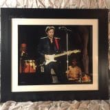 Eric Clapton, Charlie Watts, Ray Cooper – ARMS Benefit Concert 1983 – FRAMED Authentic Concert Photos by Ed Finnell on 25″x 29″