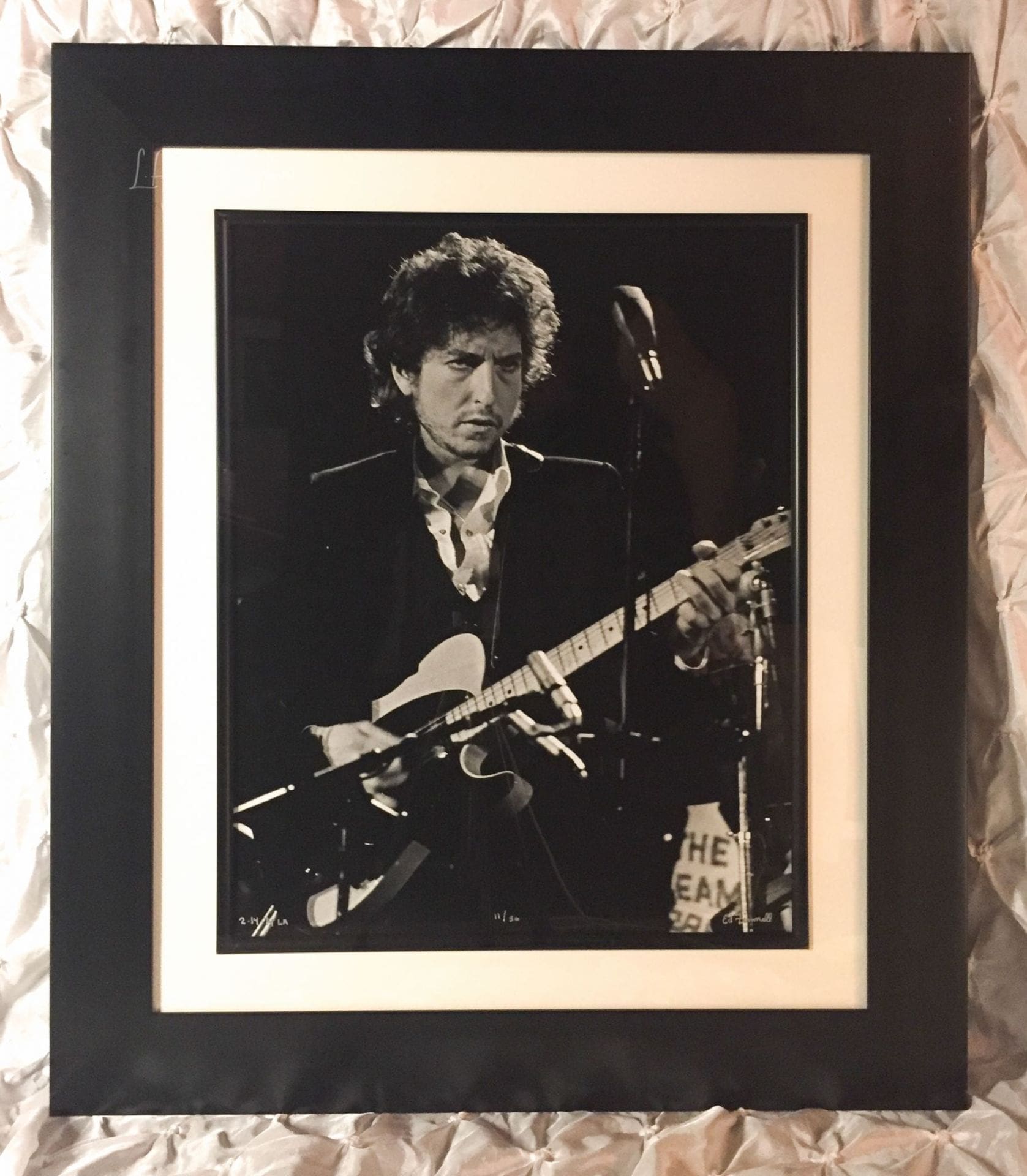 Bob Dylan & The Band Blood On The Tracks Tour 1974 - FRAMED Authentic Concert Photos by Ed Finnell on 25"x 29"