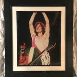 Mick Jagger & Ronnie Wood – Rolling Stones Tour Of The Americas L.A. Forum July 10, 1975 – FRAMED Authentic Concert Photo by Ed Finnell on 25″x29″