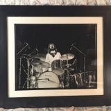 John Bonham “Whole Drum Kit” – Led Zeppelin Presence Tour – L.A. Forum June 21, 1977 – FRAMED Authentic Concert Photo by Ed Finnell on 25″x29″