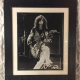 Jimmy Page  – Led Zeppelin Physical Graffiti Tour L.A. Forum – March 25, 1975 – FRAMED Authentic Concert Photo by Ed Finnell on 25″x29″