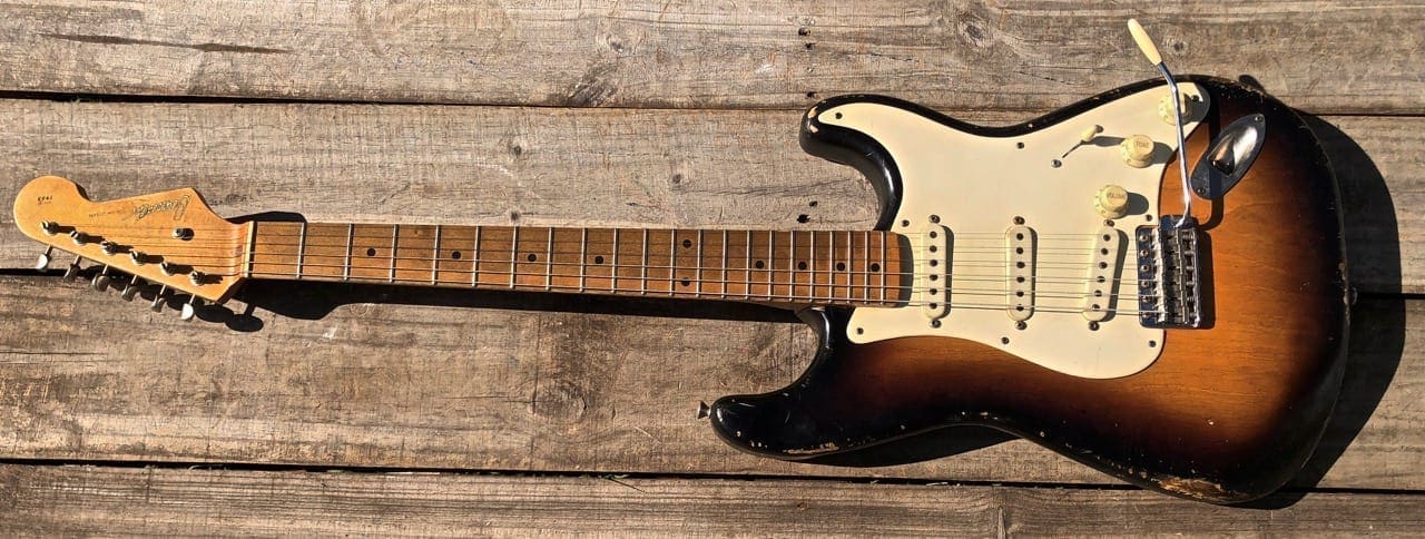 (SOLD) Danocaster 2 Tone Sunburst Double Cut Electric Guitar w/ Arcane Pups! - Image 5