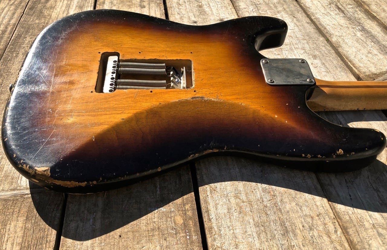 (SOLD) Danocaster 2 Tone Sunburst Double Cut Electric Guitar w/ Arcane Pups! - Image 8