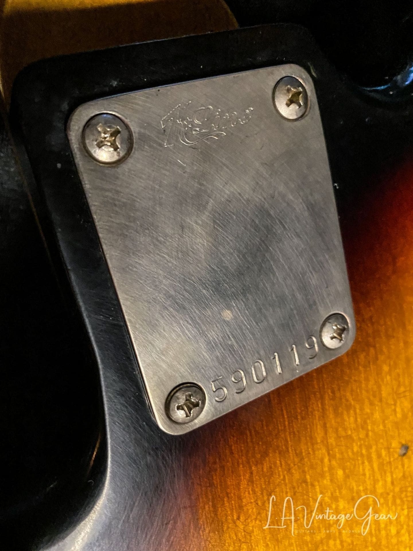 K-Line P-Bass 2020 - In a Medium Relic'd 3 Tone Sunburst - Image 14