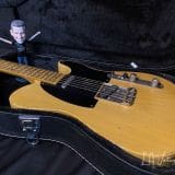 (SOLD) K-Line Truxton Black Guard T-Style Electric Guitar in a  Butterscotch Blonde Finish