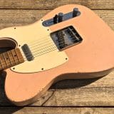 (SOLD) Danocaster ‘Shell Pink’ Single Cut Electric Guitar