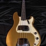 (SOLD) Danocaster P-Style Bass in Firemist Gold – with  Fralin Pickups!