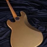 (SOLD) Danocaster P-Style Bass in Firemist Gold – with  Fralin Pickups!
