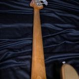 (SOLD) Danocaster P-Style Bass in Firemist Gold – with  Fralin Pickups!