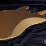 (SOLD) Danocaster P-Style Bass in Firemist Gold – with  Fralin Pickups!