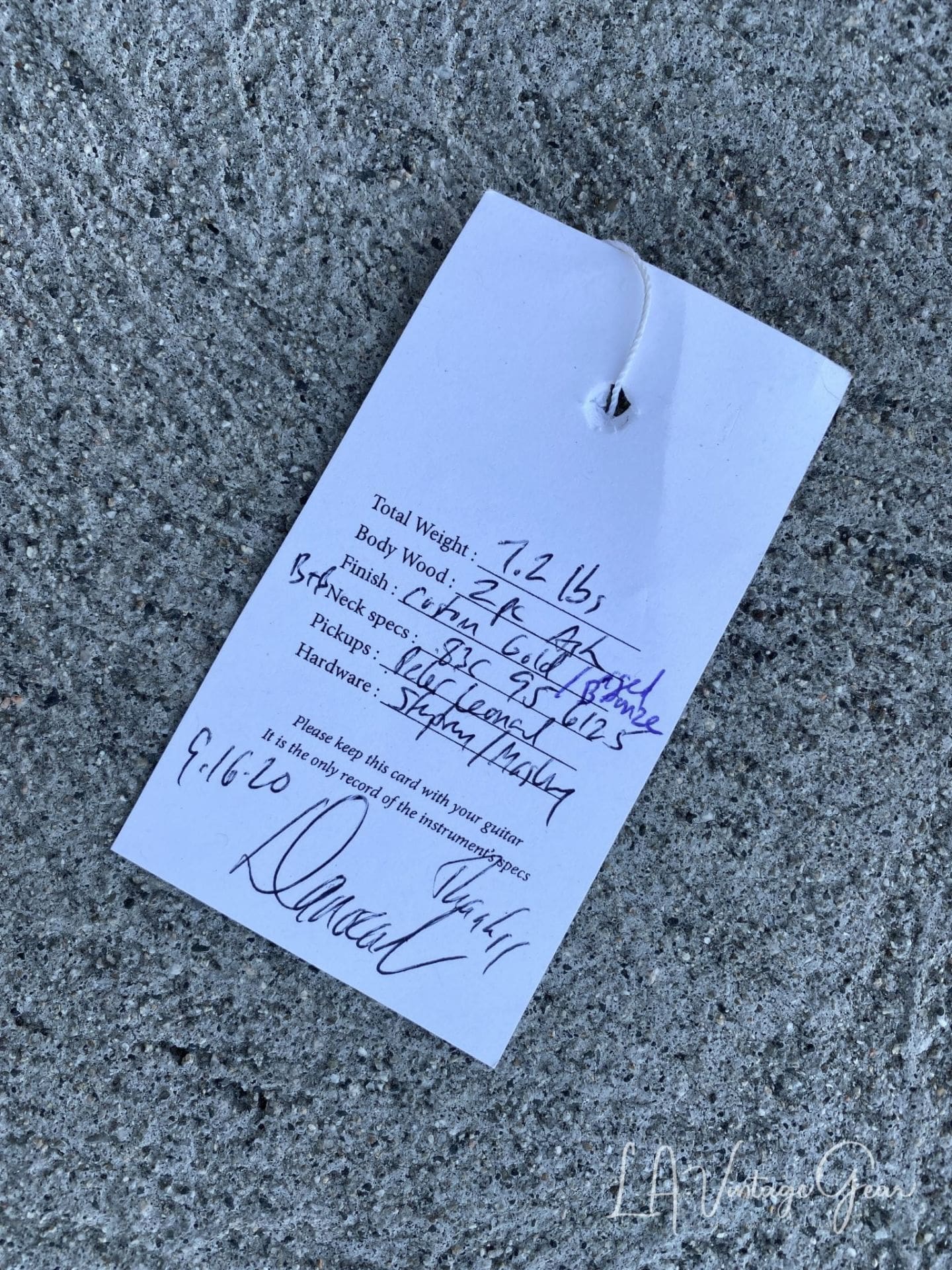 Danocaster Custom Gold/Aged Bronze Offset Electric Guitar - Image 9