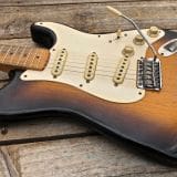 Danocaster 2 Tone Double Cut Electric Guitar – V Neck!