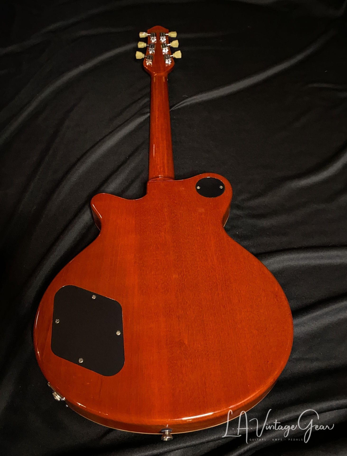 Grosh Set Neck Electric Guitar in a Deep 6120 Orange Finish - Image 8