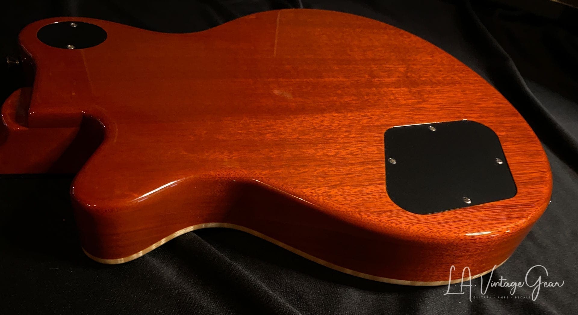 Grosh Set Neck Electric Guitar in a Deep 6120 Orange Finish - Image 15