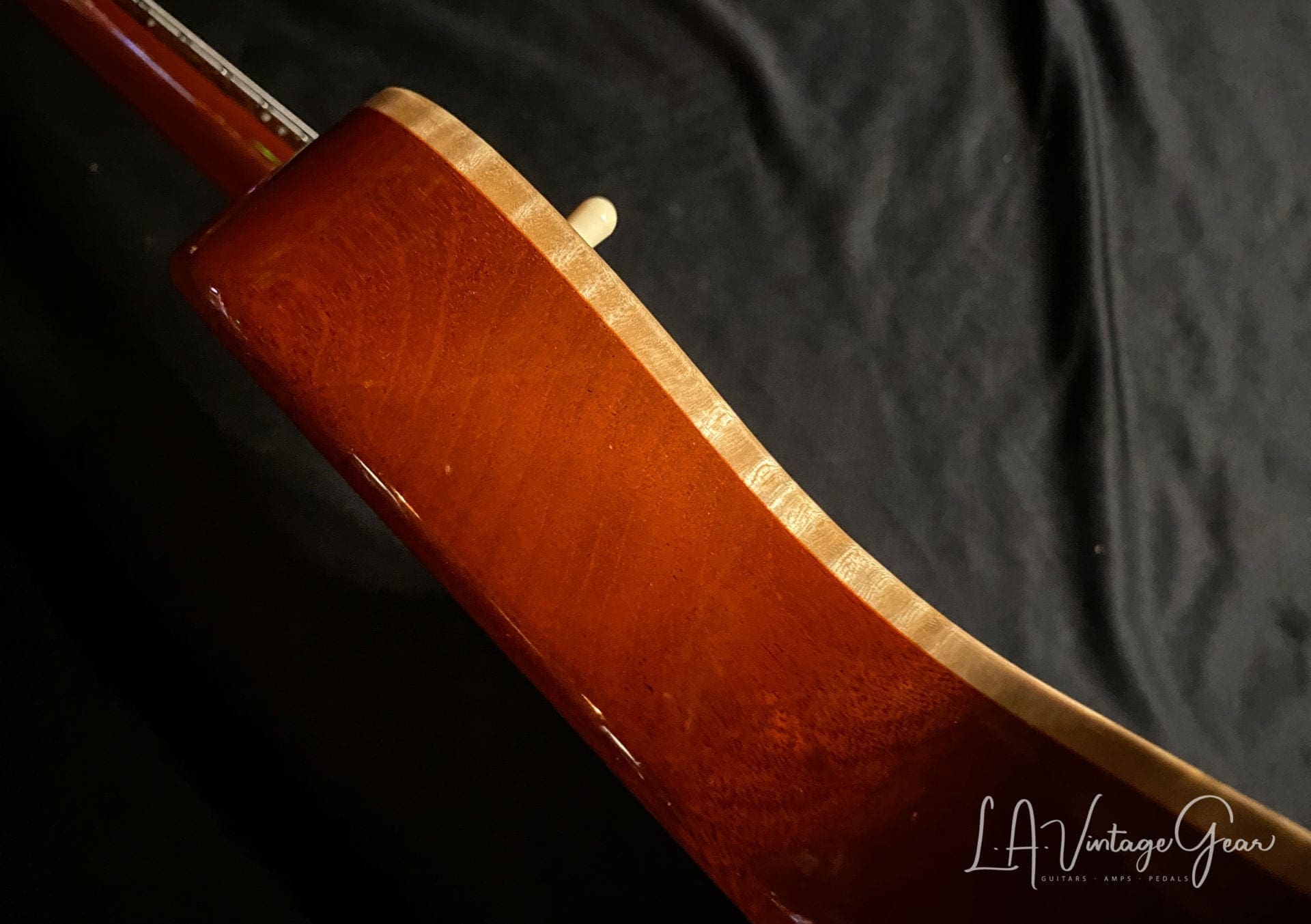 Grosh Set Neck Electric Guitar in a Deep 6120 Orange Finish - Image 16