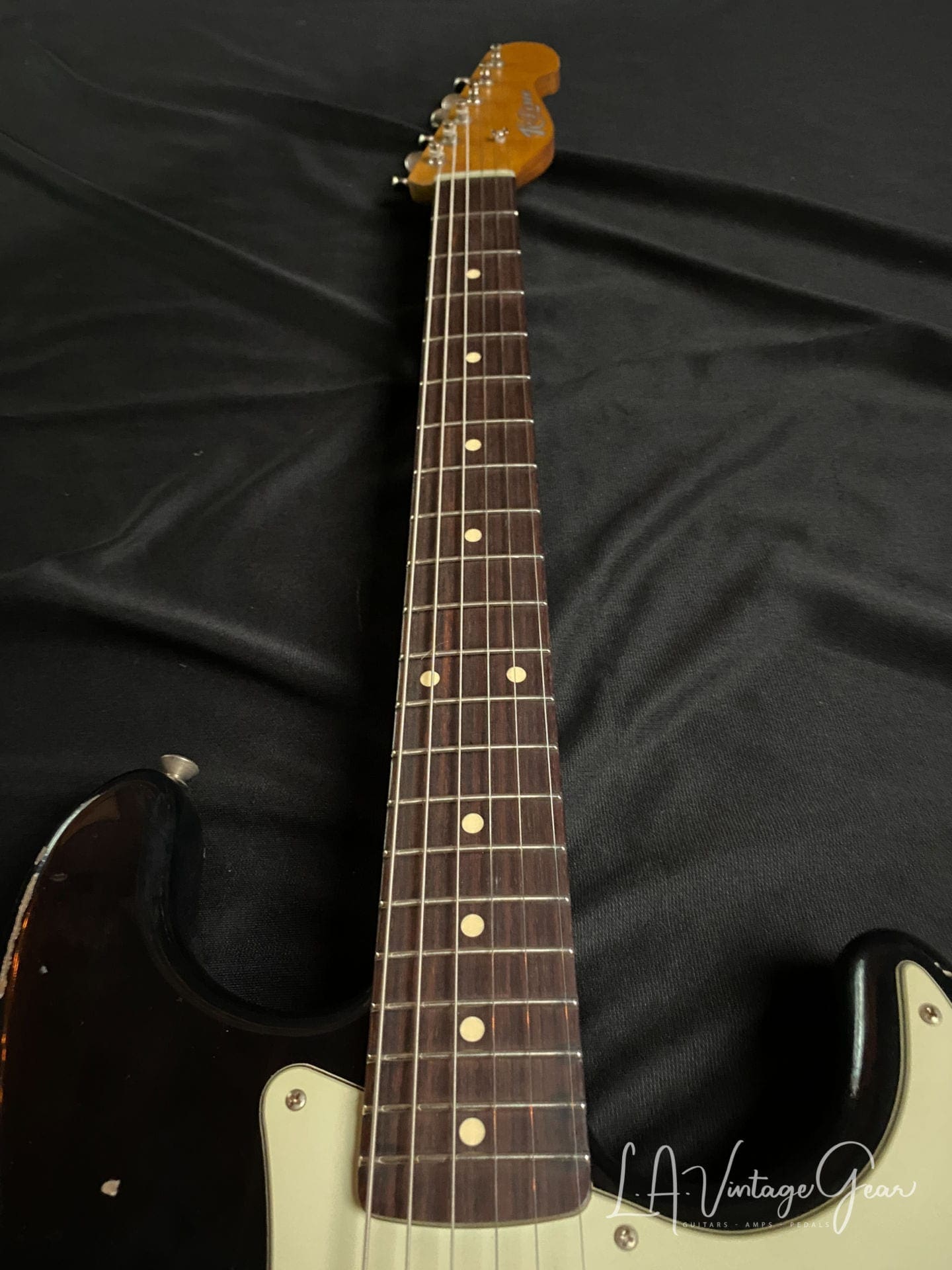 K-Line Springfield '64 S-Style Electric Guitar in Black Nitro - Image 13