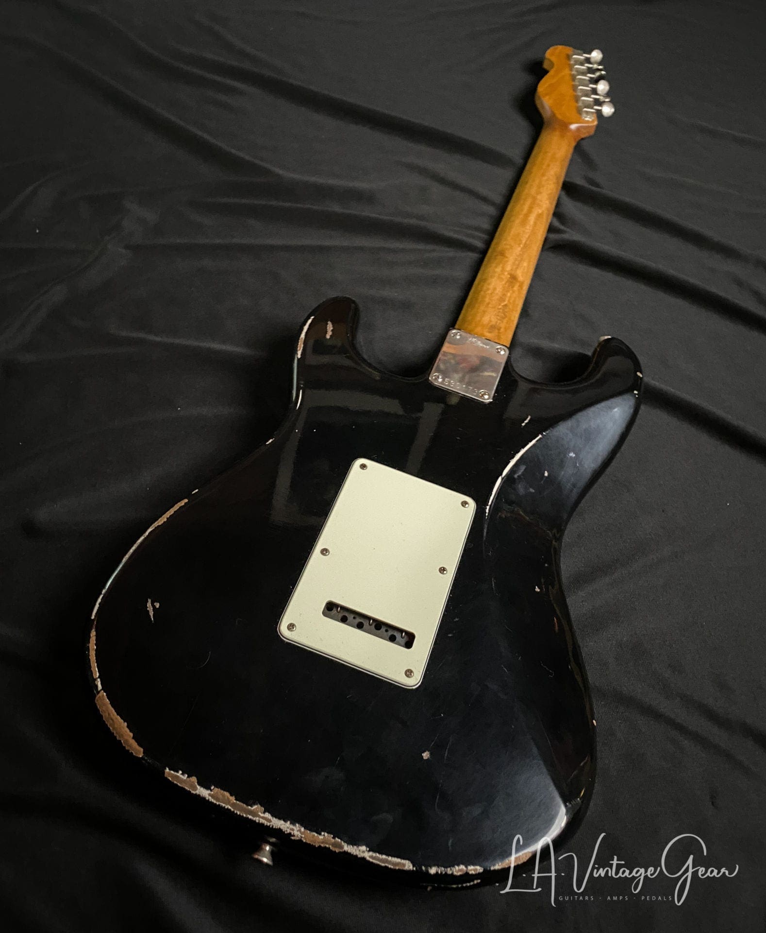 K-Line Springfield '64 S-Style Electric Guitar in Black Nitro - Image 9