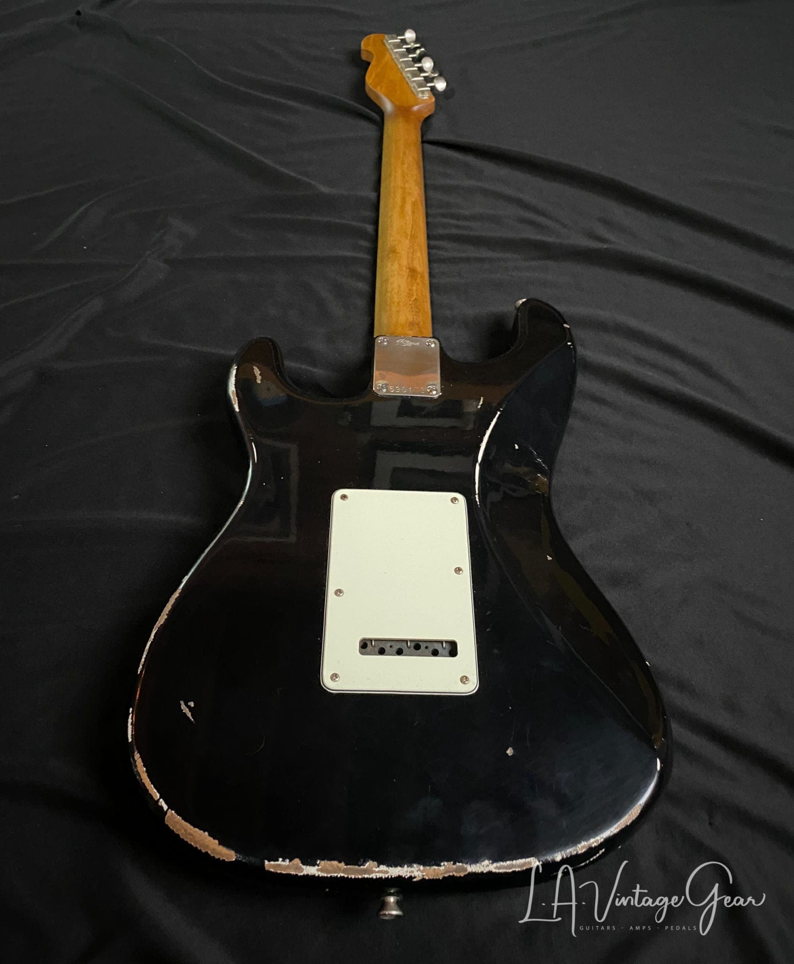 K-Line Springfield '64 S-Style Electric Guitar in Black Nitro - Image 10