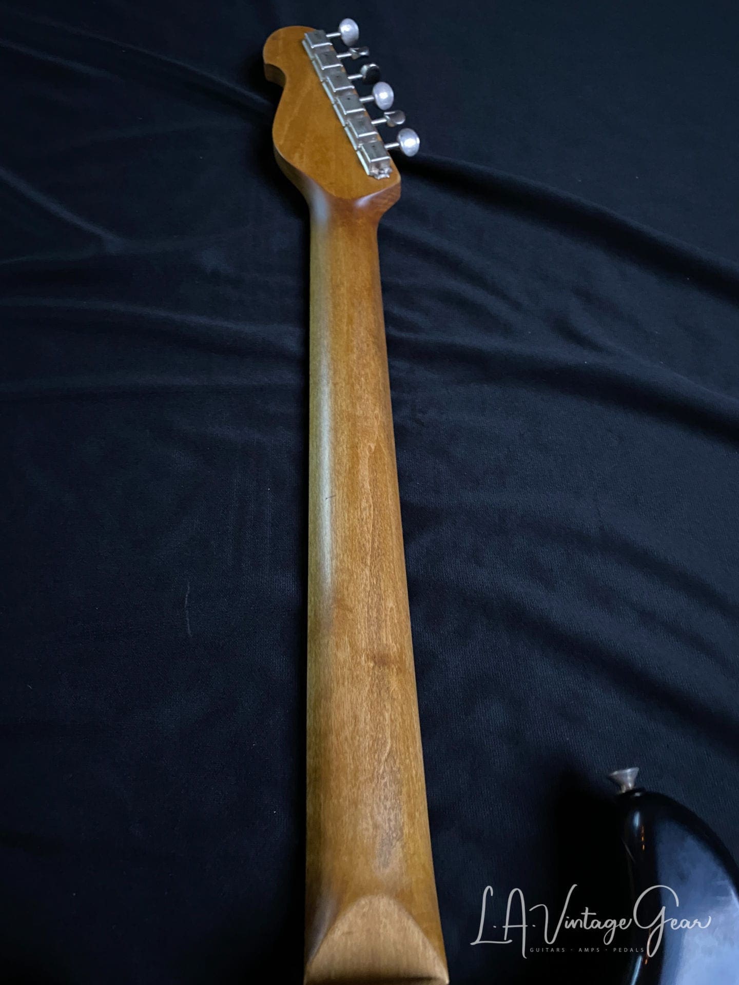 K-Line Springfield '64 S-Style Electric Guitar in Black Nitro - Image 14