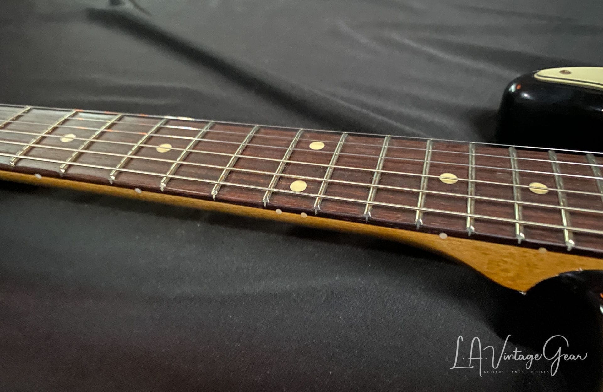 K-Line Springfield '64 S-Style Electric Guitar in Black Nitro - Image 15