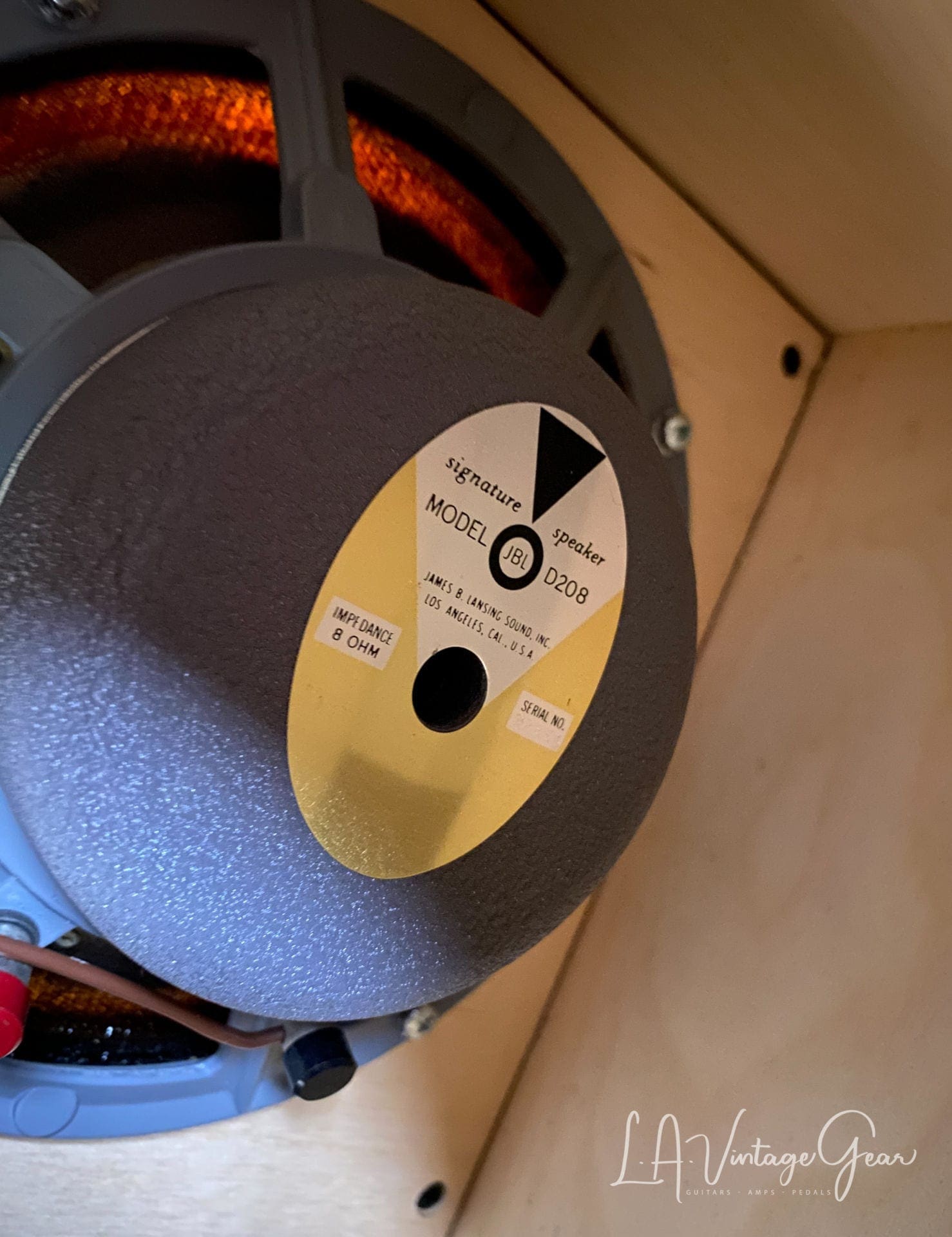 Kerry Wright 4 x 8 Blonde & Brown Tolex Speaker Cabinet - With JBL D2808 Speakers - Yea Baby ! - Image 8