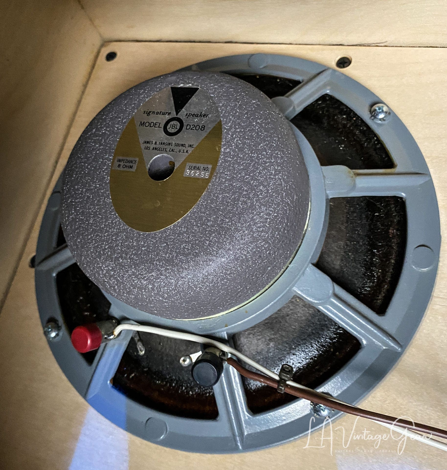 Kerry Wright 4 x 8 Blonde & Brown Tolex Speaker Cabinet - With JBL D2808 Speakers - Yea Baby ! - Image 10