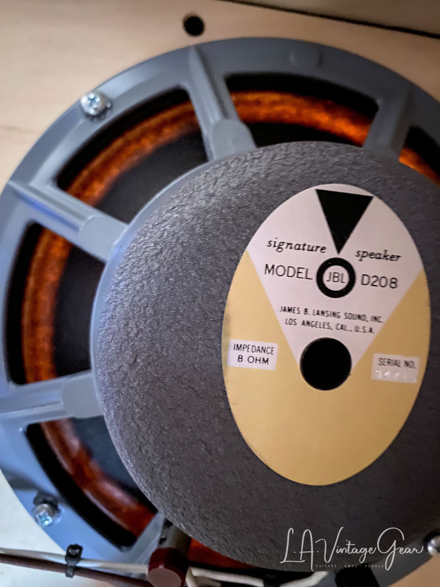 Kerry Wright 4 x 8 Blonde & Brown Tolex Speaker Cabinet - With JBL D2808 Speakers - Yea Baby ! - Image 11