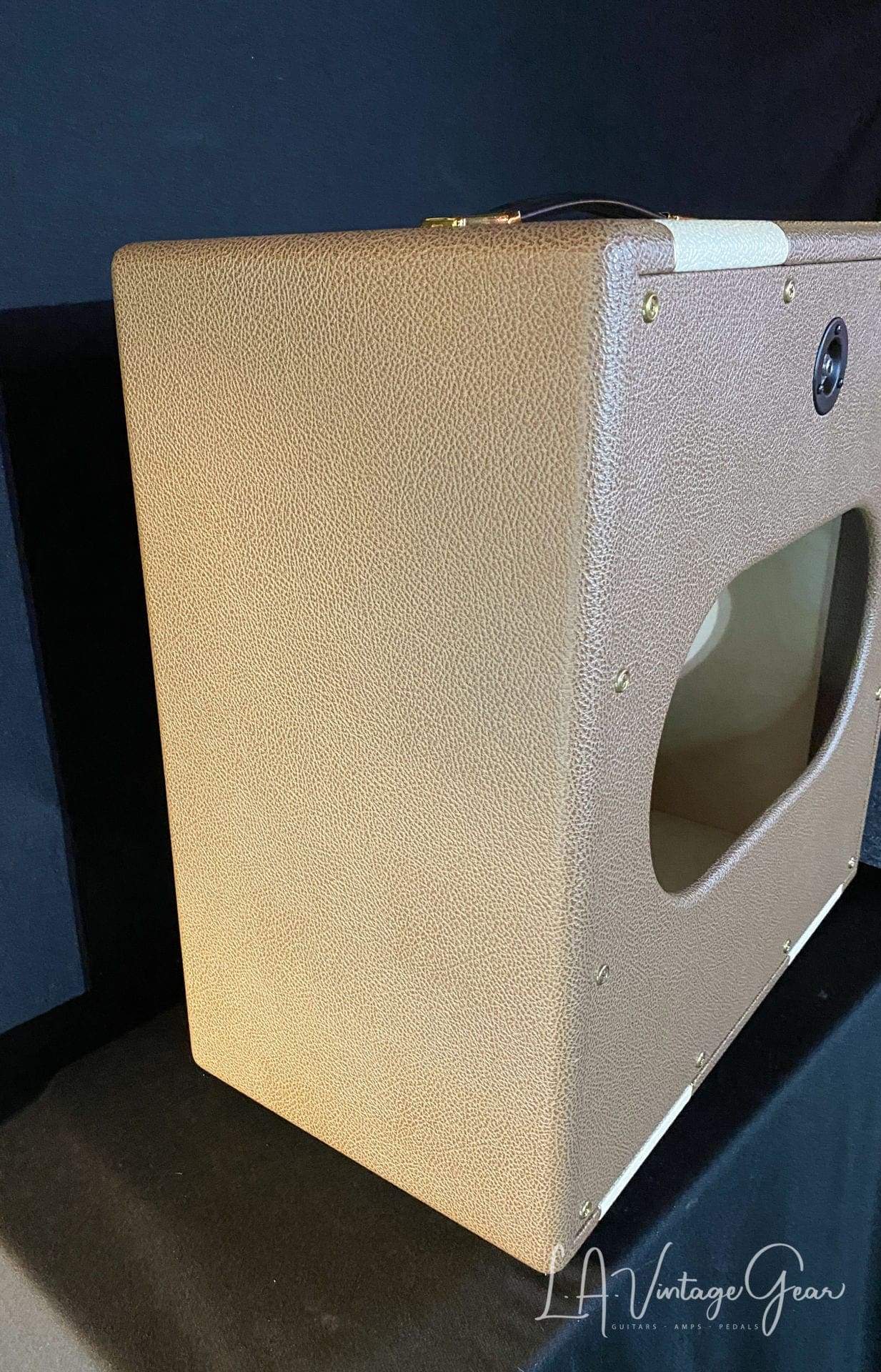 Kerry Wright 4 x 8 Blonde & Brown Tolex Speaker Cabinet - With JBL D2808 Speakers - Yea Baby ! - Image 4