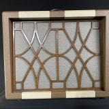 Kerry Wright 2 x 10 Custom Cab – Brown & Blonde with Wood Design on Grill  & Jensen P10P Speakers