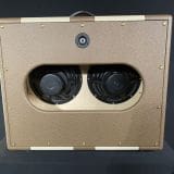Kerry Wright 2 x 10 Custom Cab – Brown & Blonde with Wood Design on Grill  & Jensen P10P Speakers