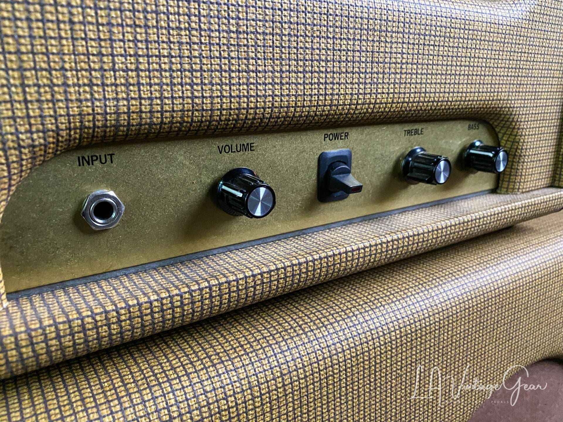 Kerry Wright Custom 2 x 12 Cab & Head with 6L6 Chassis - 'Brown Stripe Stack' with Fane Speakers - Image 2