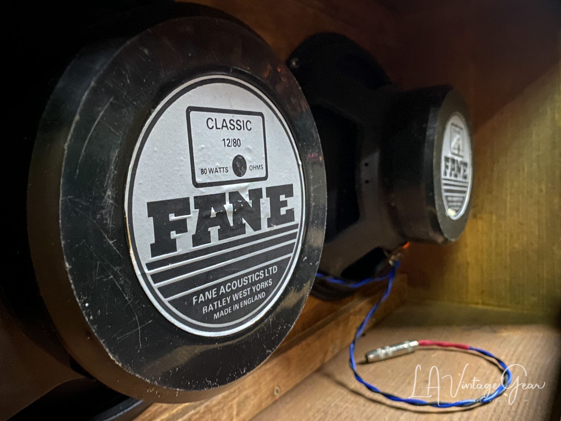 Kerry Wright Custom 2 x 12 Cab & Head with 6L6 Chassis - 'Brown Stripe Stack' with Fane Speakers - Image 13