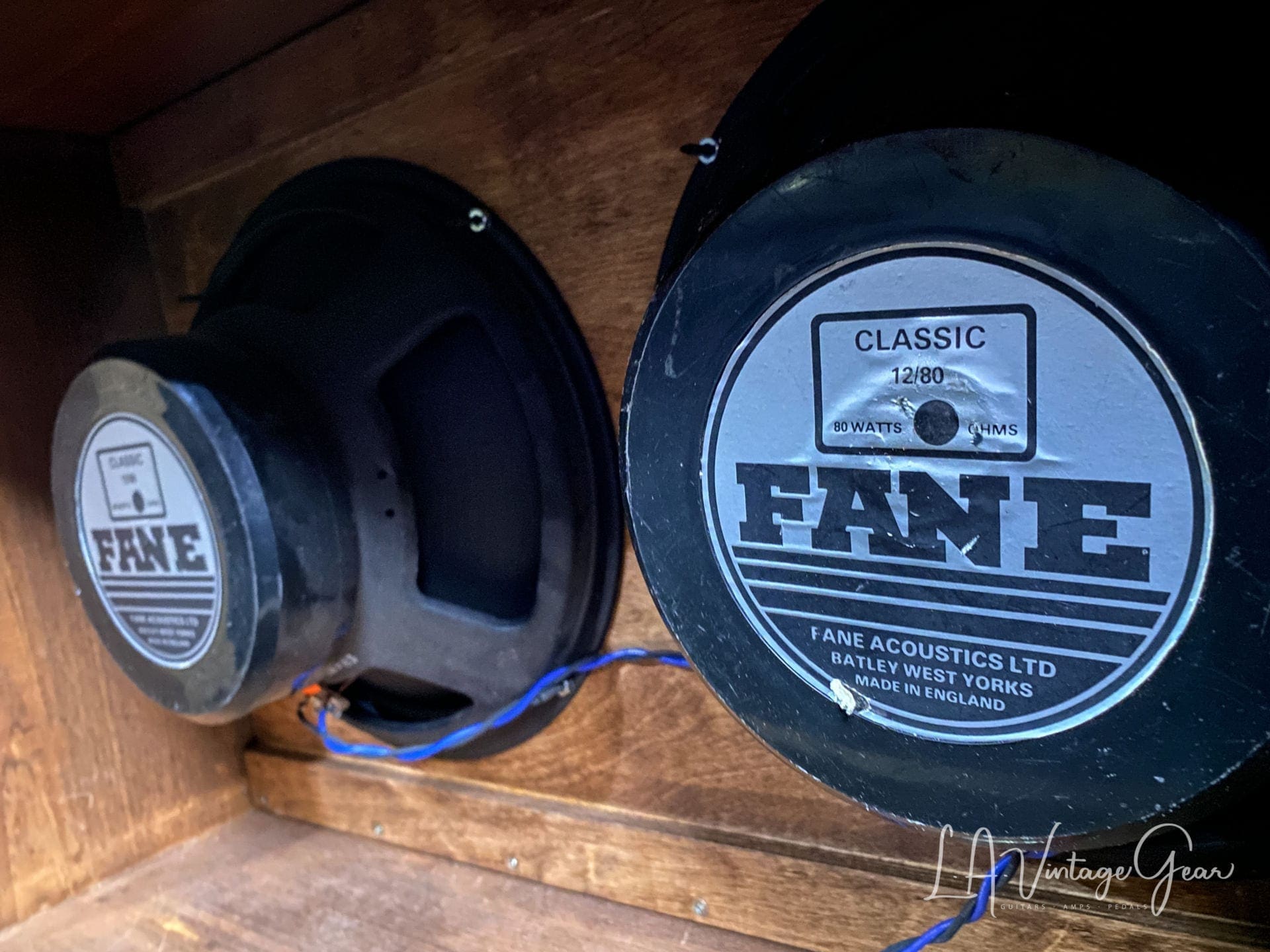 Kerry Wright Custom 2 x 12 Cab & Head with 6L6 Chassis - 'Brown Stripe Stack' with Fane Speakers - Image 14