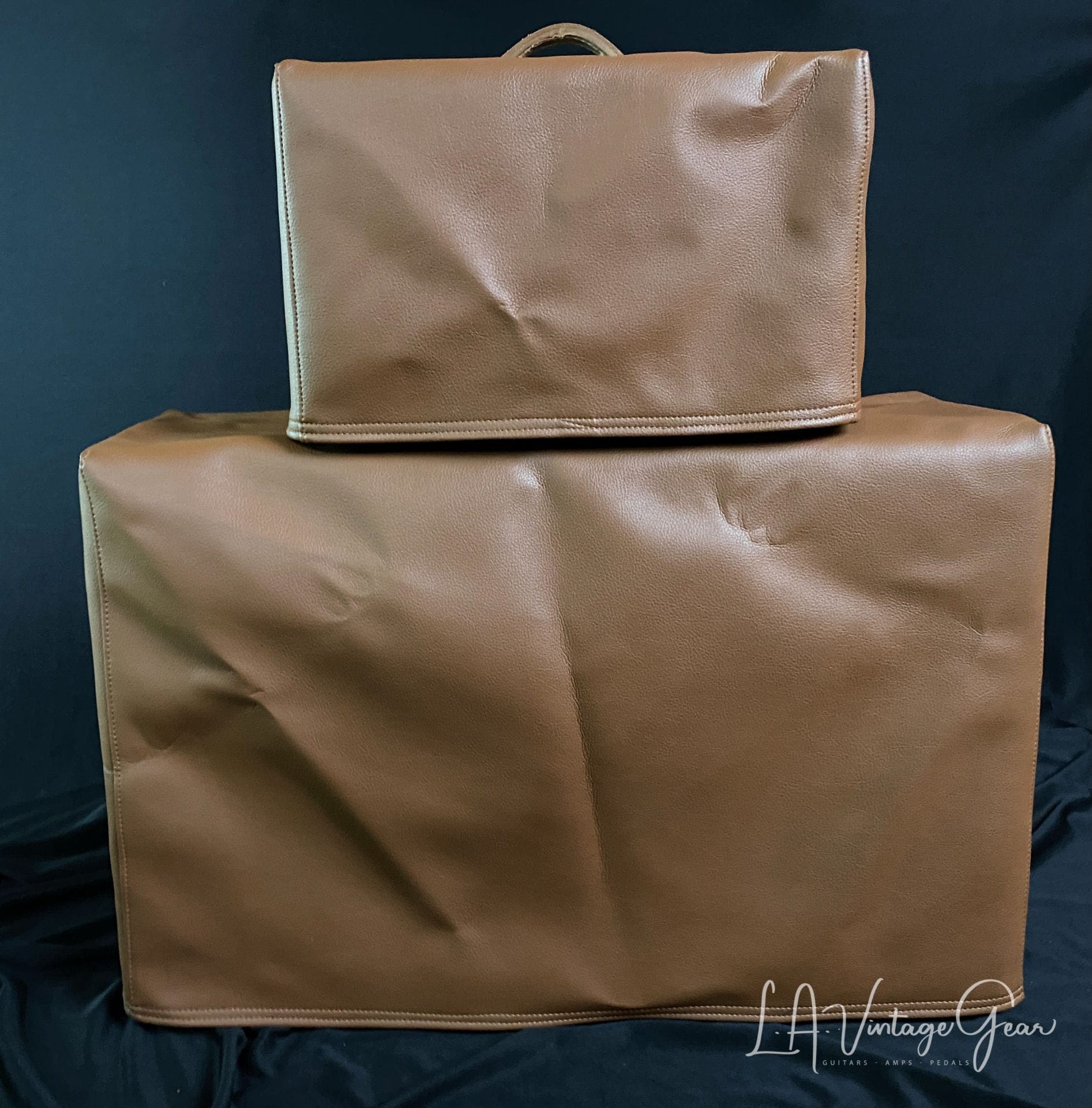 Kerry Wright Custom 2 x 12 Cab & Head with 6L6 Chassis - 'Brown Stripe Stack' with Fane Speakers - Image 16