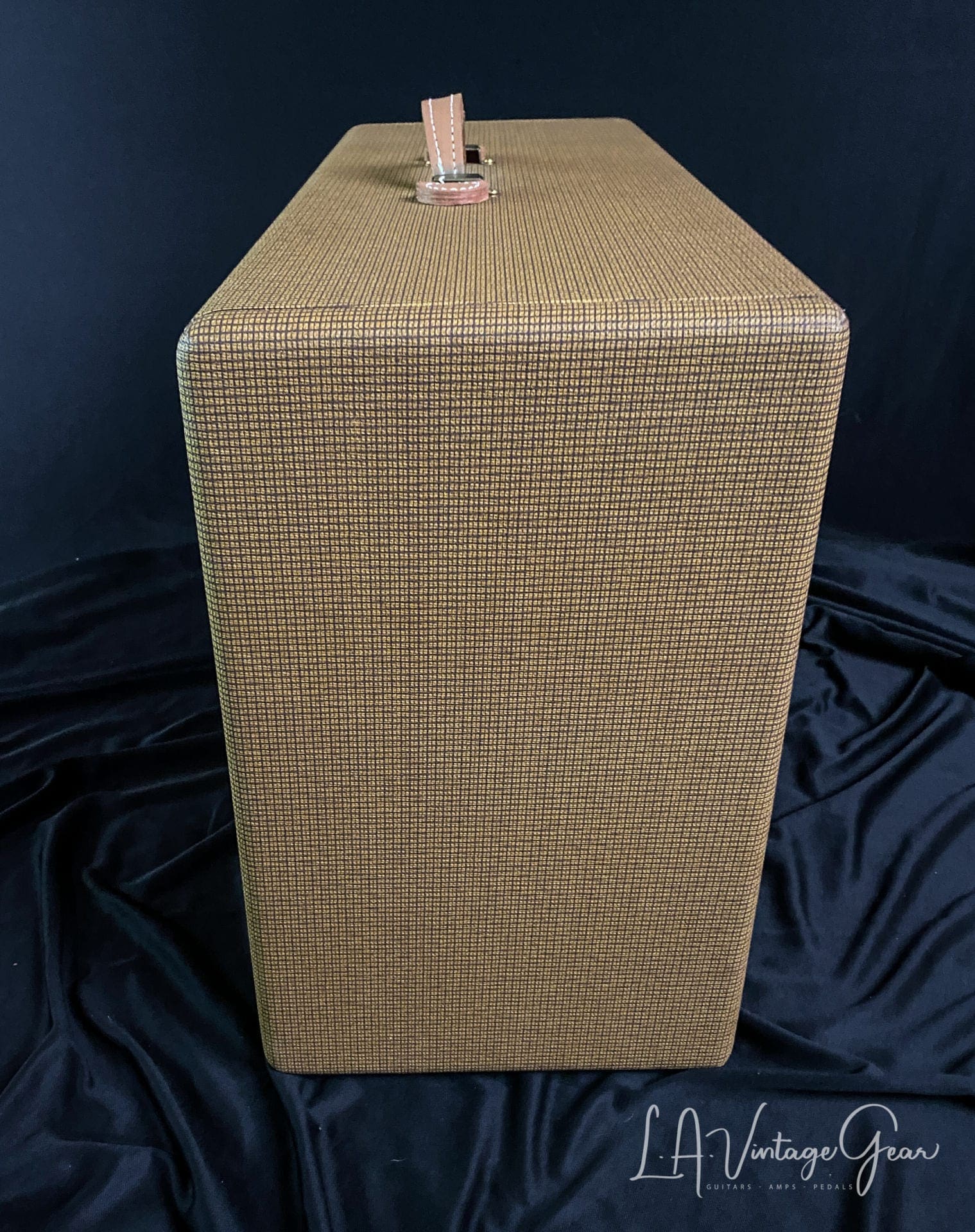 Kerry Wright Custom 2 x 12 Cab & Head with 6L6 Chassis - 'Brown Stripe Stack' with Fane Speakers - Image 6