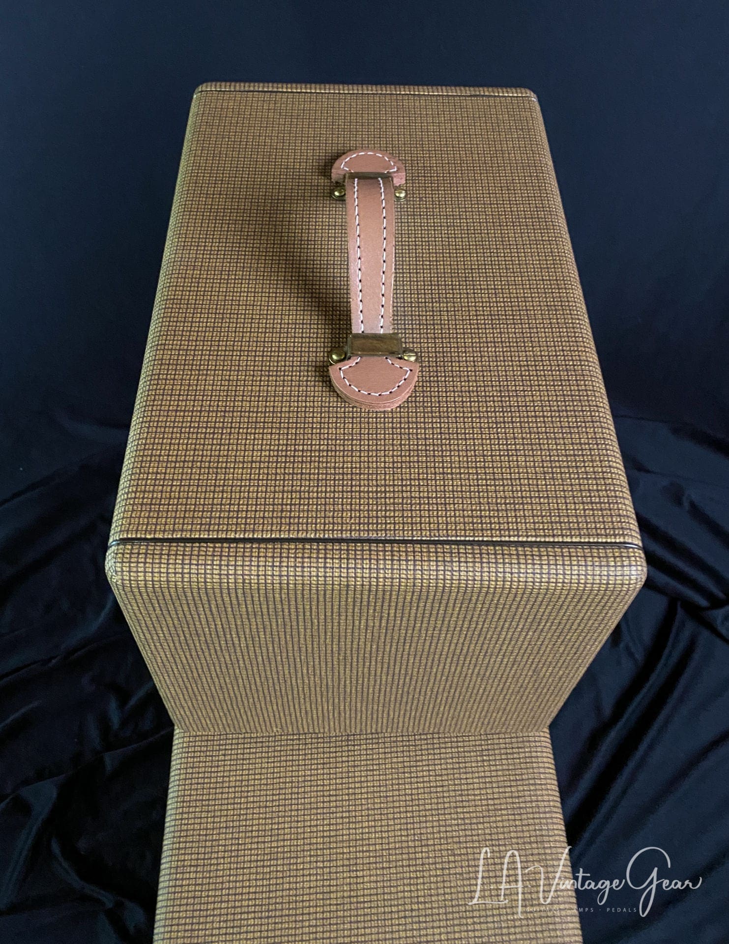 Kerry Wright Custom 2 x 12 Cab & Head with 6L6 Chassis - 'Brown Stripe Stack' with Fane Speakers - Image 9