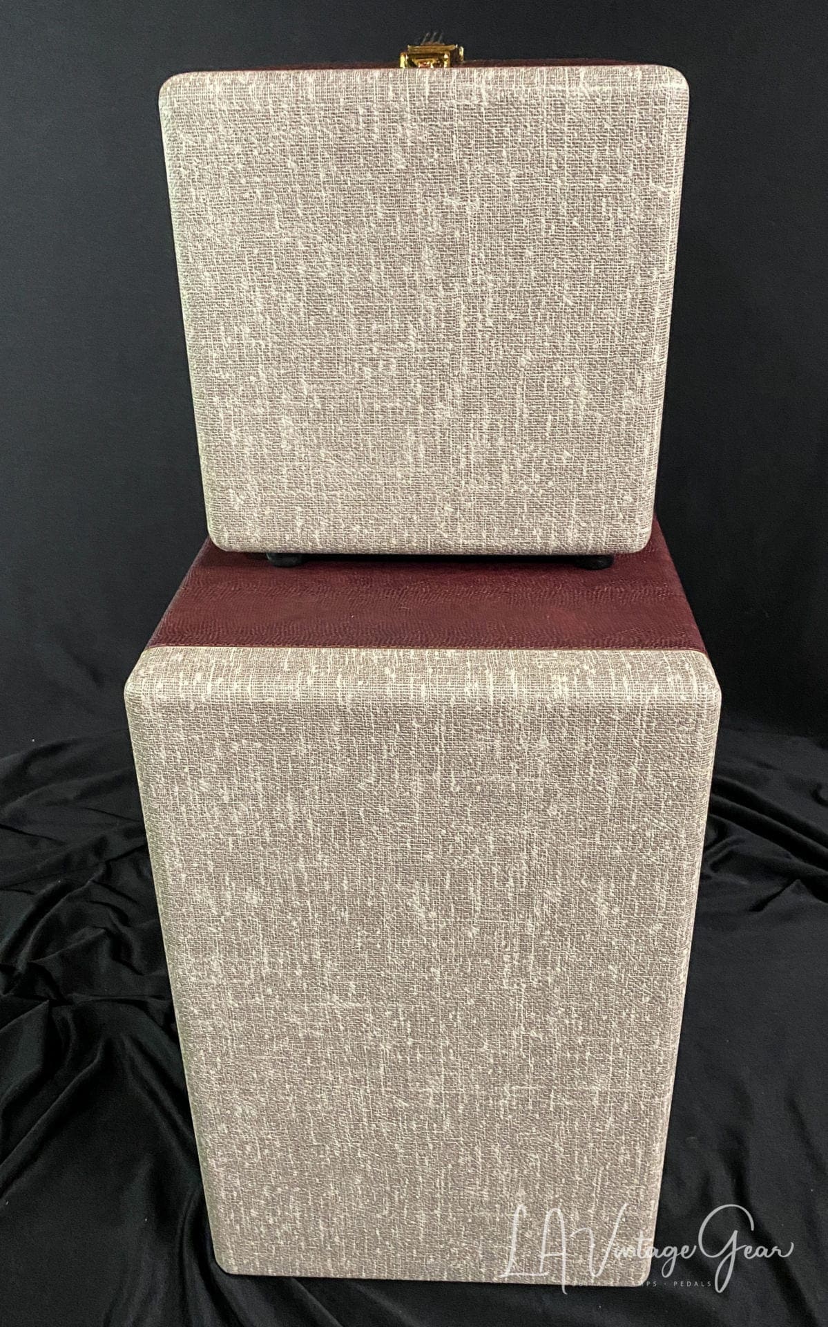 Kerry Wright Custom 2 x 12 Cab & Head with 6L6 Chassis - 'Burgundy Cream Stack' & Celestion Greenbacks - Image 10