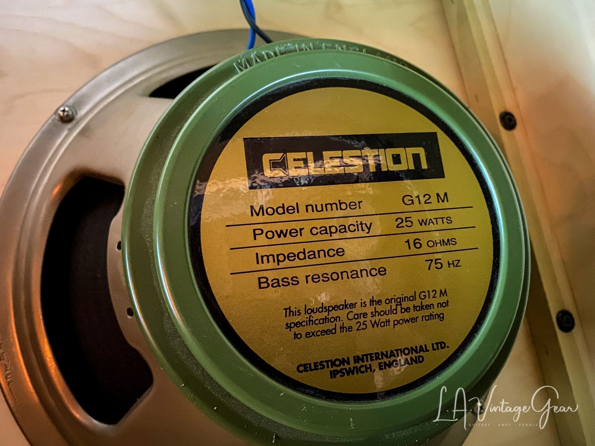 Kerry Wright Custom 2 x 12 Cab & Head with 6L6 Chassis - 'Burgundy Cream Stack' & Celestion Greenbacks - Image 16