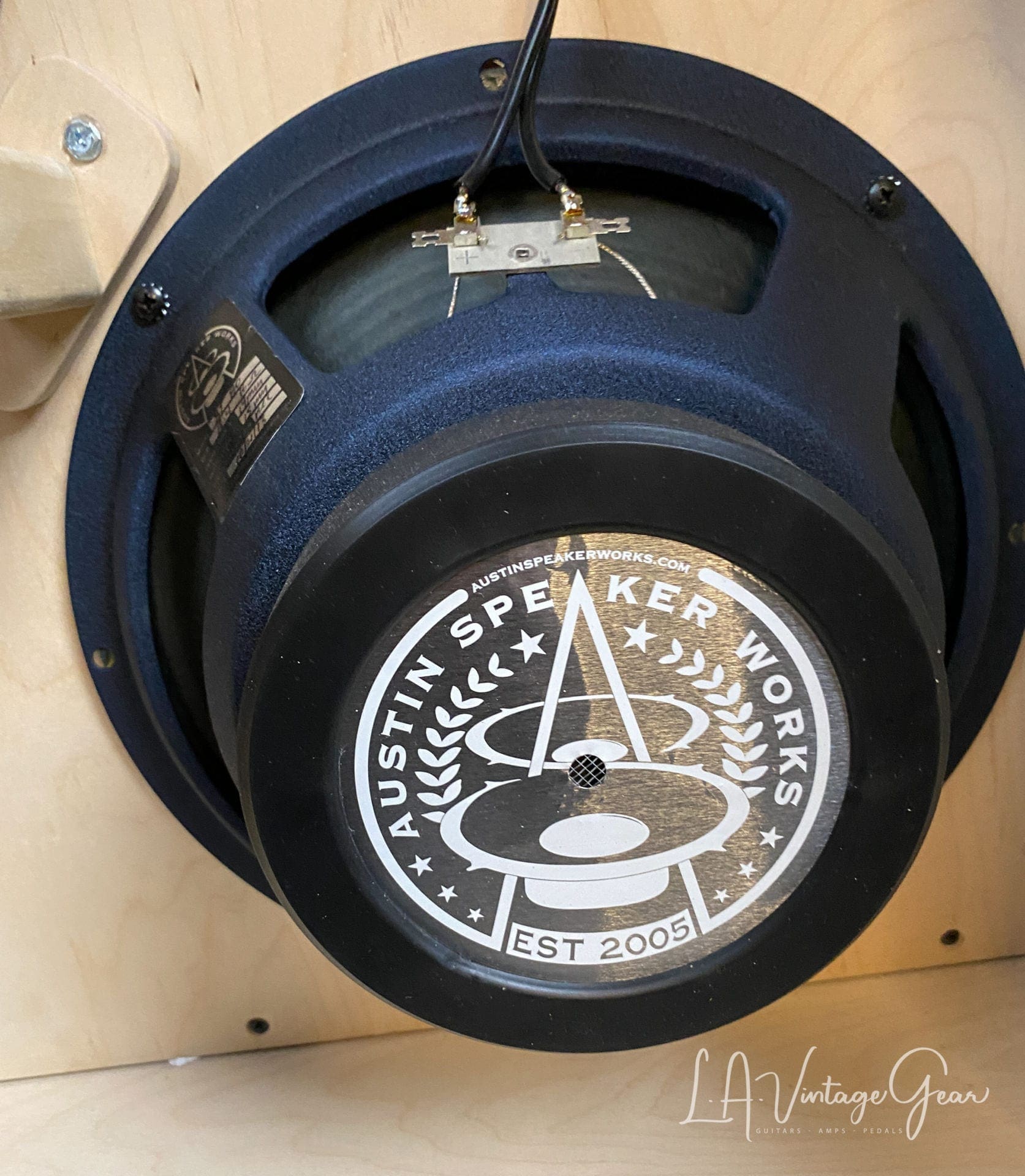 Kerry Wright 2 x 12 Offset Guitar Cabinet - ASW Alnico Elegante Speakers & Diamond Grill -Signed! - Image 11