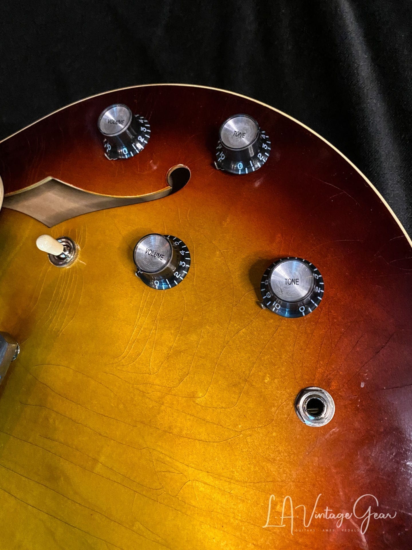 Josh Williams Mockingbird Electric Guitar -3 Tone Sunburst Finish with Small Block Inlays - JWGM128 - Image 10