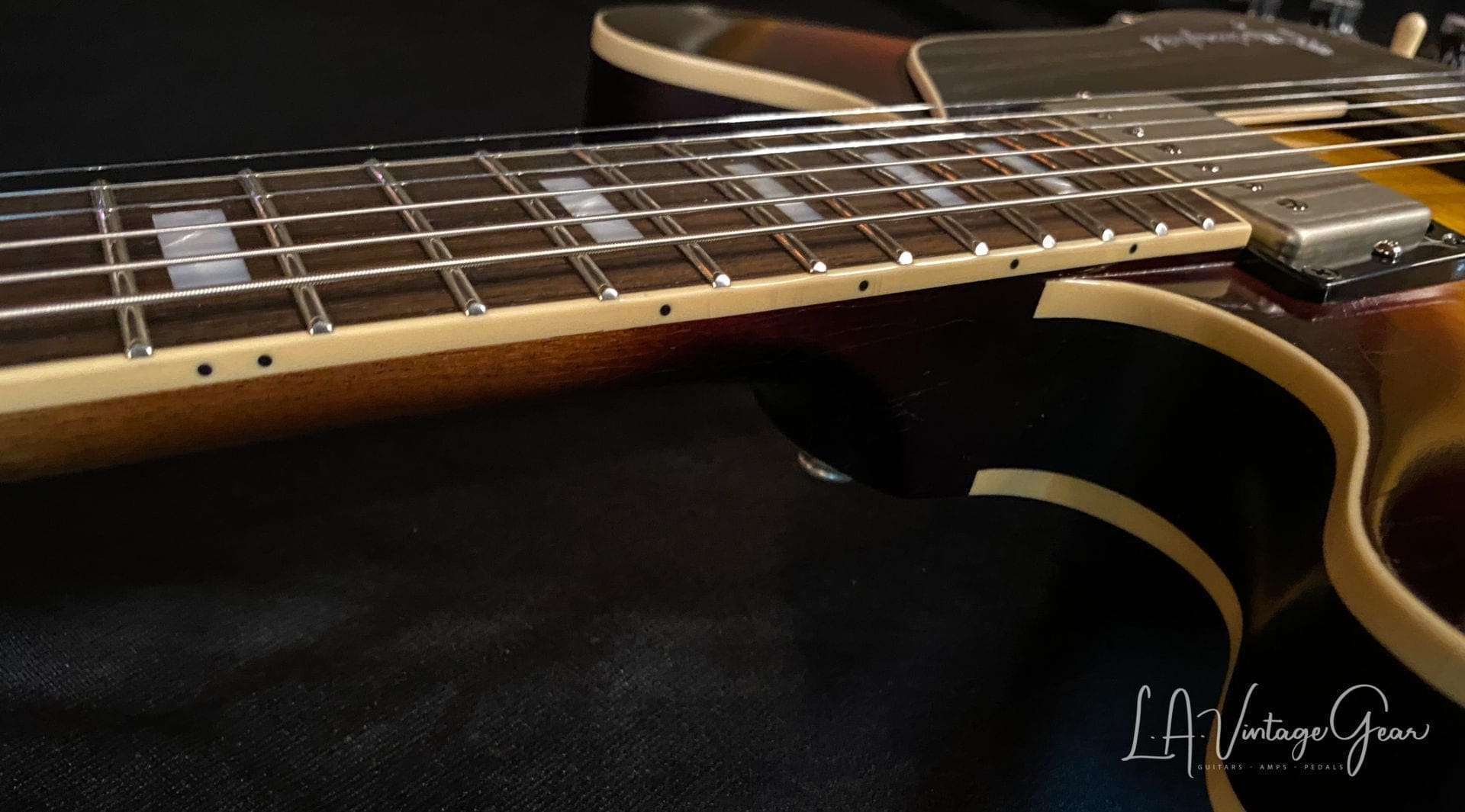 Josh Williams Mockingbird Electric Guitar -3 Tone Sunburst Finish with Small Block Inlays - JWGM128 - Image 18