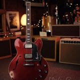 Josh Williams Mockingbird Electric Guitar-Cherry Finish with Small Block Inlays- JWGM 127