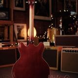 Josh Williams Mockingbird Electric Guitar-Cherry Finish with Small Block Inlays- JWGM 127